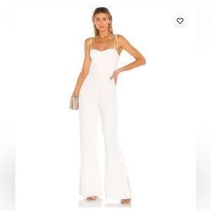 Amanda Uprichard Champagne Ivory Jumpsuit